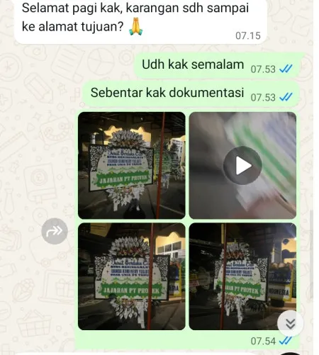 Pengiriman Papan Bunga Selamat Tamelang Purwasari