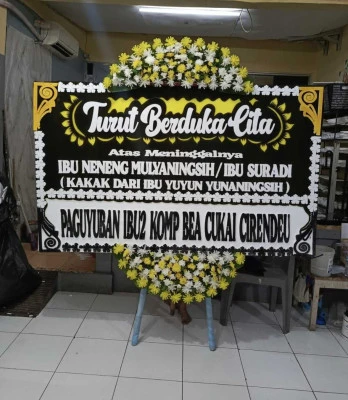 Papan Bunga di Tamelang Purwasari